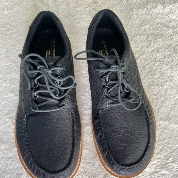 SAS San Antonio Shoemaker walkaround Lace shoe leather Made USA Black size 9.5W main image 16